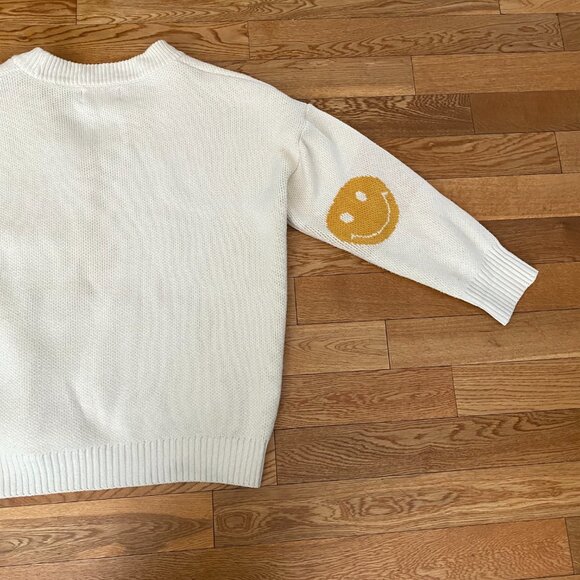 Graver of Anaheim Oversized Smiley Face Cardigan Sweater - Picture 9 of 9